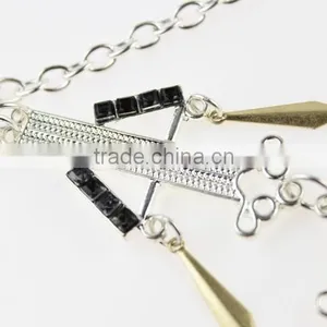 Bikini Beach Crossover Harness Necklace Waist Belt Belly Rock Unibody Body Chain thumbnail-5