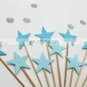 Blue Stars Cupcake Topper Birthday Party Cake Decorations thumbnail-6