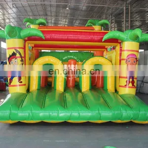 Palm Tree CE Certified Obstacle Course Jumping Inflatable thumbnail-1