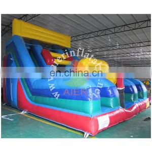 2017 Aier Double Tunnel Inflatable Water Slide With a Pool/commercial Inflatable Slide for Sale thumbnail-2