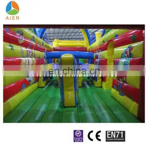 Clown Obstacle Course Equipment Inflatable Obstacle Combo Course for Playground thumbnail-2