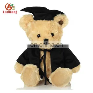 Wholesale 2017 Uniform Stuffed Graduation Plush Teddy Bear Toy With Hat and Gown thumbnail-1