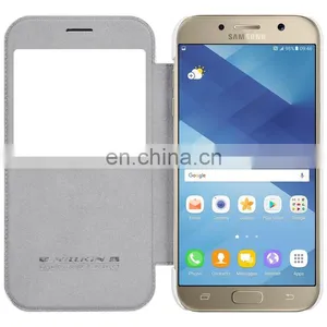 Nillkin Qin Series With Caller ID Window PU Leather + Hard PC Case for Samsung Galaxy A7 thumbnail-4