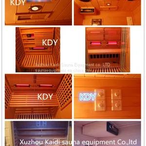 Health Mate Solid Wood Dry Steam Corner Far Infrared Sauna Room thumbnail-2