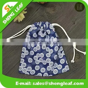 Hot Sale Product Package Promotional Calico Drawstring Bag thumbnail-4