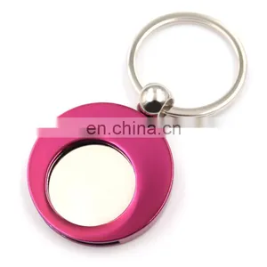 2018 Special Design Your Own Colorful With Round Coin Holder Trolley Coin Keyring thumbnail-3