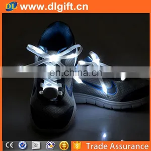 2017 New Lights Flashing Luminous Glow in the Dark Platube Shoelaces Light up Shoe Lace Led Shoelace thumbnail-1