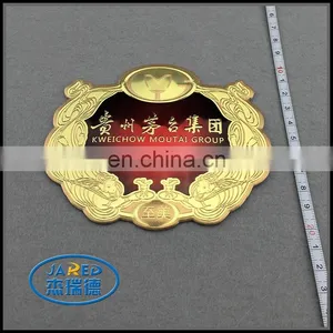 Cheap Customized Private Famous 3d Clear Metal Wine Label With Sticker thumbnail-6