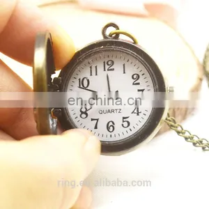 Birthday Present Custom Popular Teenager Vintage Eagle Fashion Quartz Pocket Watches thumbnail-2