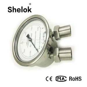 SS 316L High Quality Gas, Liquid, Air Differential Pressure Gauges, Pressure Meters thumbnail-2