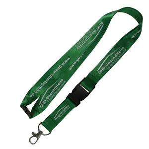 Factory Price Personalized Custom Logo Nylon Neck Strap Lanyards With Safty Buckle thumbnail-1