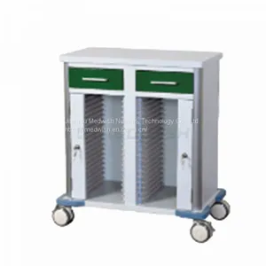 AG-GS010 Hospital Powder Coating Steel Patient File Storage Medical Records Trolley thumbnail-1