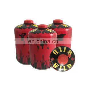 Hebei Screw Valve Butane Gas Cartridge and Propan Butane Gas 450g thumbnail-1