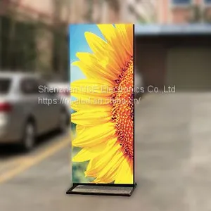 Outdoor Slim LED Poster Outdoor LED Media Player Standing Outdoor LED Display Manufacturer thumbnail-4