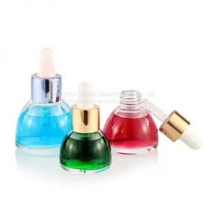 Excellent Quality Clear Glass Mockup Cosmetic Serum Bottle thumbnail-1