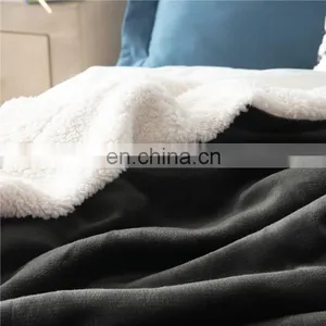 Polar Office Bedroom Convenient Sherpa Blanket With White Lamb thumbnail-7