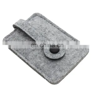 Woolen Felt Car Key Chain Wallet Compact Holder Purse Cover thumbnail-3