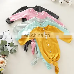Multi Colors Cotton Newborn Baby Sleepsack Knotted Baby Sleeping Bag thumbnail-1
