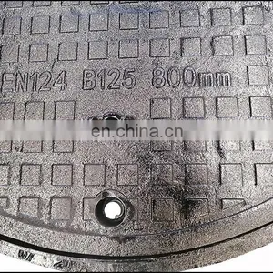 EN124 B125 800mm Ductile Cast Iron Heavy Duty Round Manhole Cover thumbnail-5