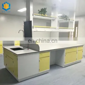 Biotechnology Chemical Laboratory Table Steel Workbench Island Work Bench thumbnail-3
