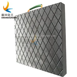 PE Material Portable Crane Mat Uhmwpe Cribbing Block Crane Foot Pad With Machined Logo and Rough Anti-slip Surface thumbnail-2