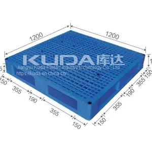 Warehouse Export Used 1212C WGTZ PLASTIC PALLET（BUILT-IN STEEL TUBE）from China Manufacturer thumbnail-1