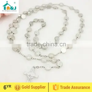 St. Benedict Metal Beads Rosary thumbnail-1