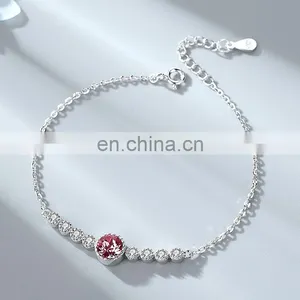 Heart of the Ocean Blue Zircon Lady's Hand Painted Stainless Steel Bracelet thumbnail-3