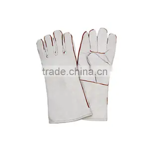 Popular Design Welding Leather Gloves, Leather Welding Gloves, Glove With Long Sleeve LG033 thumbnail-5