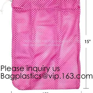 Mesh Laundry Bag Heavy Duty Drawstring Bag, Factories, College, Dorm, Travel Apartment Blouse, Hosiery, Stocking, Underwear Bags thumbnail-4