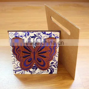 2016 Modern Elegant Butterfly Shape Wooden Wedding Invitations thumbnail-5