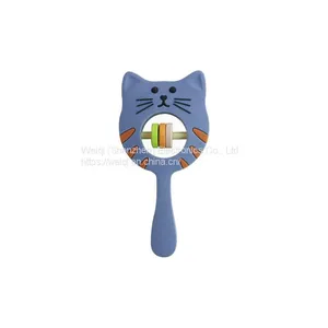 Silicone Teether Cat Rattle Hanging Toy thumbnail-4