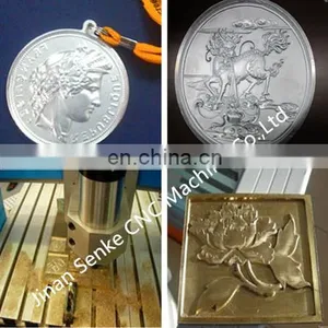 6090 Four Head ATC Tool Change Brass Moulding Making Cnc Router Metal Cutting Machine thumbnail-5