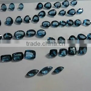 Beautiful London Blue Topaz Faceted Cut Stones thumbnail-1