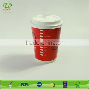 12oz Customized Disposable Double Wall Paper Cup With Lid thumbnail-6