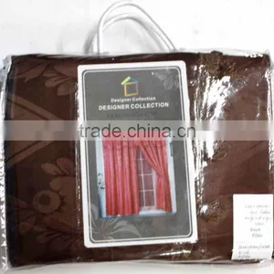 2PCS JACQUARD WINDOW CURTAIN SET WITH LACE BACKING, WITH 2 TASSEL TIE-BACK thumbnail-3