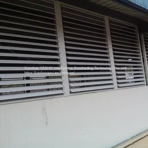 Fire Smoke Exhaust Outdoor Sunshade Ventilation Rainproof Electric Louver Fixed or Moved Shutter thumbnail-4