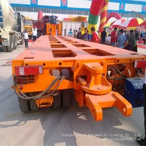 Heavy Duty Low Platform Crawling All Over the Ground Wire Axle Semi-trailer thumbnail-3