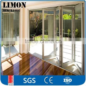 Aluminum Bi-Folding Windows and Doors With Double Glass for Energy Saving thumbnail-1