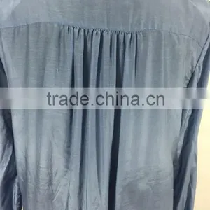 The Latest Fashion Thin Silk Long-sleeve Lady Blouse Design thumbnail-2