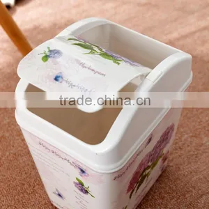 Fashionable European Household Shake Cover Type Garbage Bin thumbnail-2