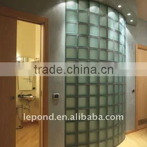 190*190*80mm Decorative Inner Colored Dark Blue Glass Block thumbnail-2