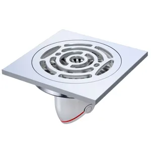 Modern Design 4 Inches All Brass Main Body Deodorization Floor Drain Customized for Hotels Kitchens Bathrooms Factory Price thumbnail-1