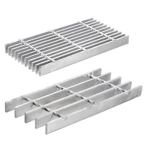 High-quality Hot-dip Galvanized Serrated Steel Grating, Durable, Outdoor-grade Carbon Steel, ISO-certified Industrial Design. thumbnail-1