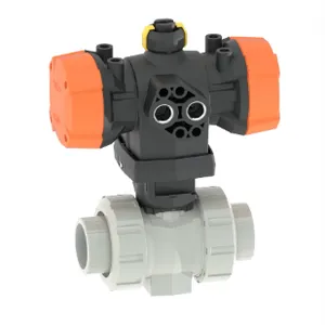Electric Actuated Ball Valve 220V ABS Type 127 Butt Fusion for Water Treatment System thumbnail-5