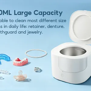 Ultrasonic Cleaner, Jewelry Cleaner Machine 200mL 48KHz, Professional Sonic Cleaner With One-Touch Operation thumbnail-1