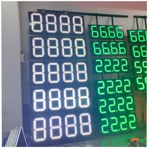 24 Inch 88.88 8.889/10 LED Gas Price Sign Gas Station LED Display Screen Gas Price Changer thumbnail-4