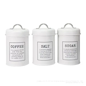 Factory Direct Supply Amazon Best-selling Coffee, Sugar and Tea Storage Cans, Kitchen Storage Tin Cans thumbnail-5