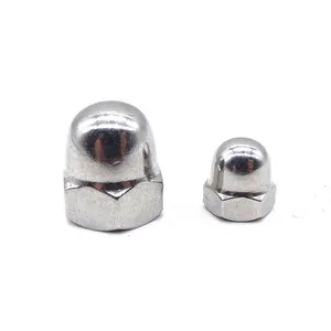 Metric Hex Domed Acorn Nuts DIN 1587 Steel Class 8 Black Finish thumbnail-2