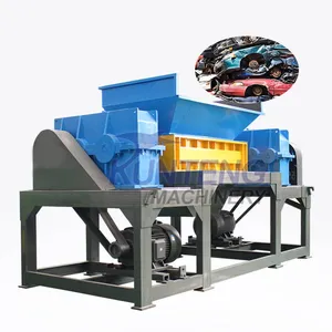 Aluminum Steel Crusher Fiber Fabric Waste Cloth Shredding Machine Heavy Duty Car Double Shaft Shredder Machine Industry EPC thumbnail-1